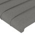 Cabeceros 2 unidades de tela gris oscuro 90x5x78/88
