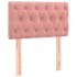 Cabecero de terciopelo rosa 80x7x78/88