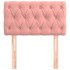 Cabecero de terciopelo rosa 80x7x78/88