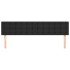 Cabeceros 2 unidades de cuero sintético negro 90x5x78/88