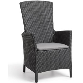 Keter Silla de jardín reclinable Vermont grafito