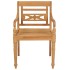 Sillas Batavia 2 uds teca maciza con cojines