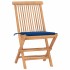 Set comedor de jardín plegable 3 piezas madera de teca