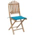 Set de comedor exterior plegable 5 piezas con cojines