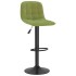 Taburetes de cocina 2 uds terciopelo verde