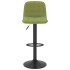 Taburetes de cocina 2 uds terciopelo verde