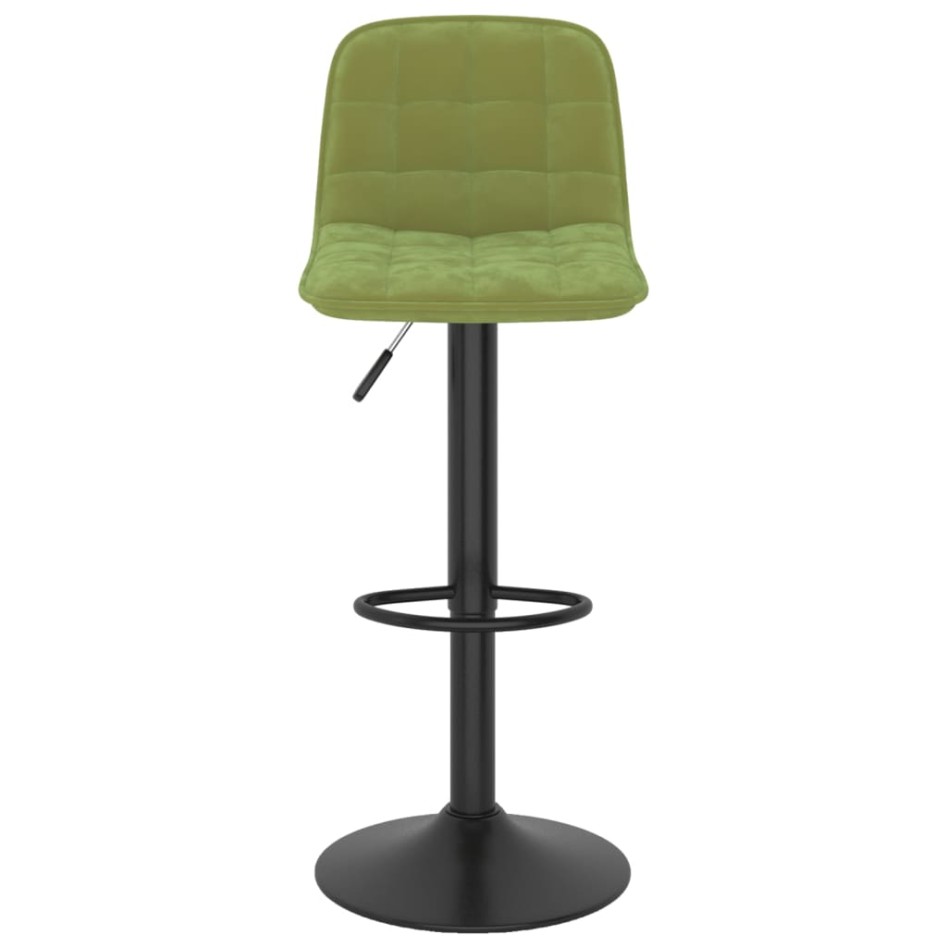 Taburetes de cocina 2 uds terciopelo verde