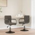 Sillas de comedor giratorias 2 unidades terciopelo gris