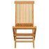 Sillas de jardín 6 uds con cojines beige madera de