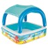 Bestway Piscina de juegos con toldo azul 140x140x114 cm