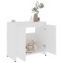 Armario de baño madera contrachapada blanco 60x33x61