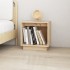 Mesitas de noche 2 uds madera maciza de pino 40x30x40