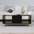 Mesa de centro madera contrachapada negro 90x50x36,5