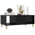 Mesa de centro madera contrachapada negro 90x50x36,5