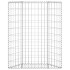 Arriate de gaviones de trapecio acero galvanizado 80x20x100
