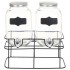 Dispensadores de bebida con soporte 2 unidades vidrio 2 x 4