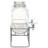 Dispensadores de bebida con soporte 2 unidades vidrio 2 x 4