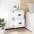 Mesita de noche de pared blanco brillante 41,5x36x53