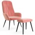 Sillón de relax con taburete terciopelo