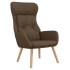 Sillón de relax con taburete tela