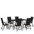 Juego de comedor para jardín 7 piezas