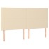 Cabeceros 4 unidades de tela color crema 100x5x78/88