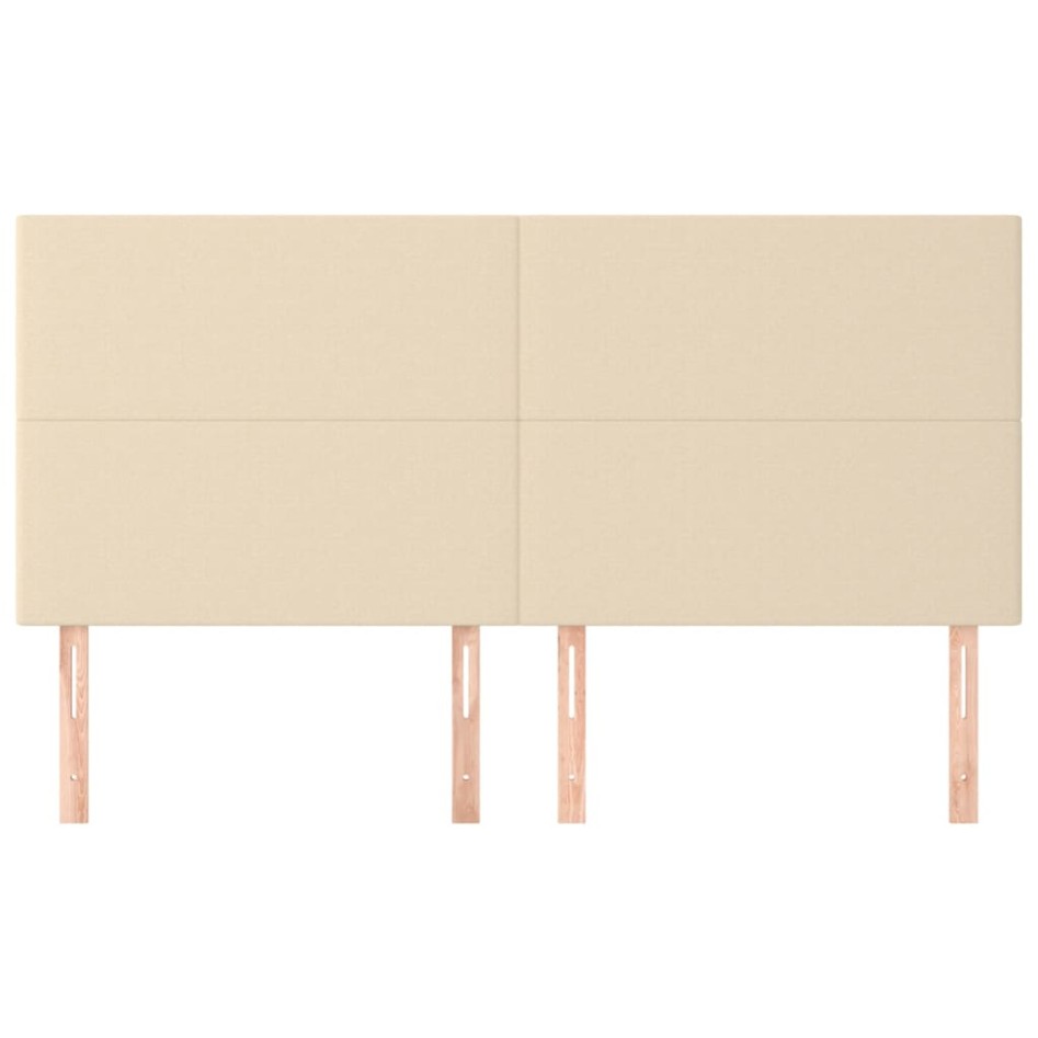 Cabeceros 4 unidades de tela color crema 100x5x78/88