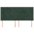 Cabeceros 4 unidades de terciopelo verde oscuro 90x5x78/88