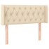 Cabecero de tela color crema 103x16x78/88