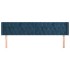 Cabecero de terciopelo azul oscuro 203x16x78/88
