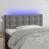 Cabecero con LED de tela gris oscuro 100x5x78/88