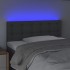 Cabecero con LED de tela gris oscuro 100x5x78/88