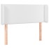 Cabecero con LED cuero sintético blanco 103x16x78/88