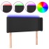 Cabecero con LED cuero sintético negro 93x16x78/88