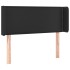 Cabecero con LED cuero sintético negro 93x16x78/88