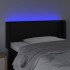 Cabecero con LED cuero sintético negro 93x16x78/88