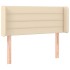 Cabecero con LED de tela crema 93x16x78/88