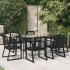 Juego de comedor para jardín 7 piezas ratán PVC