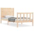 Estructura de cama con cabecero madera