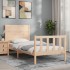 Estructura de cama con cabecero madera