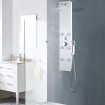 Panel ducha de vidrio 25x44,6x130 cm blanco