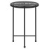 Mesa de comedor de vidrio templado y acero negro 55