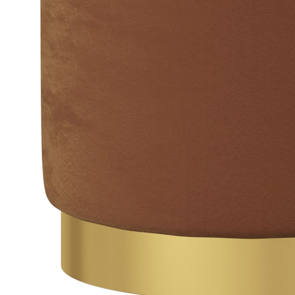 Taburete redondo con almacenaje terciopelo