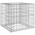 Cesta de gaviones hierro galvanizado color plateado 70x70x65