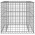Cesta de gaviones hierro galvanizado color plateado 70x70x65
