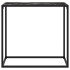 Mesa consola vidrio templado negro 80x35x75