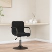 Silla de comedor de terciopelo negro