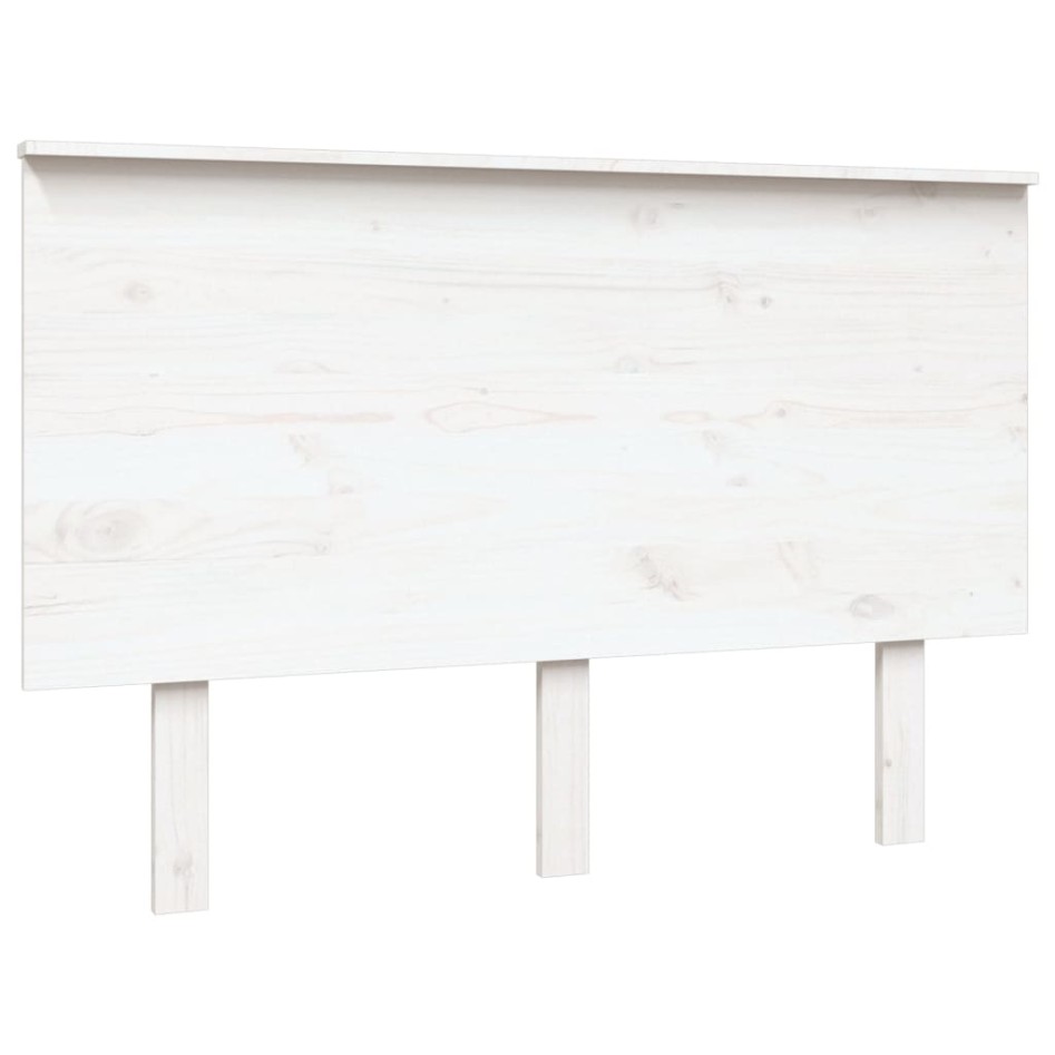 Cabecero de cama madera maciza de pino blanco 124x6x82,5