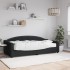 Sofá cama con colchón tela negro 90x200