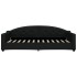 Sofá cama con colchón tela negro 90x200